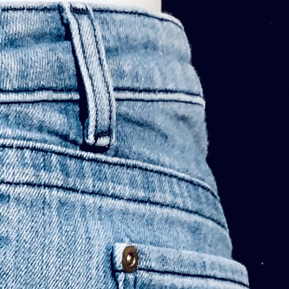 Cache Skinny Leg Leopard Pocket Blue Jeans - Picture 3 of 8